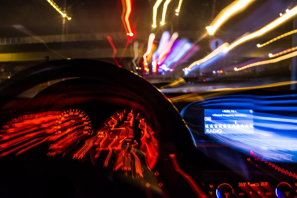 View From The Drivers Seat Of A Speeding Car